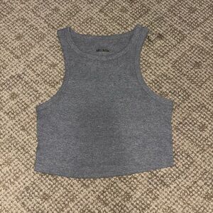 xs wild n fable cropped grey tank top